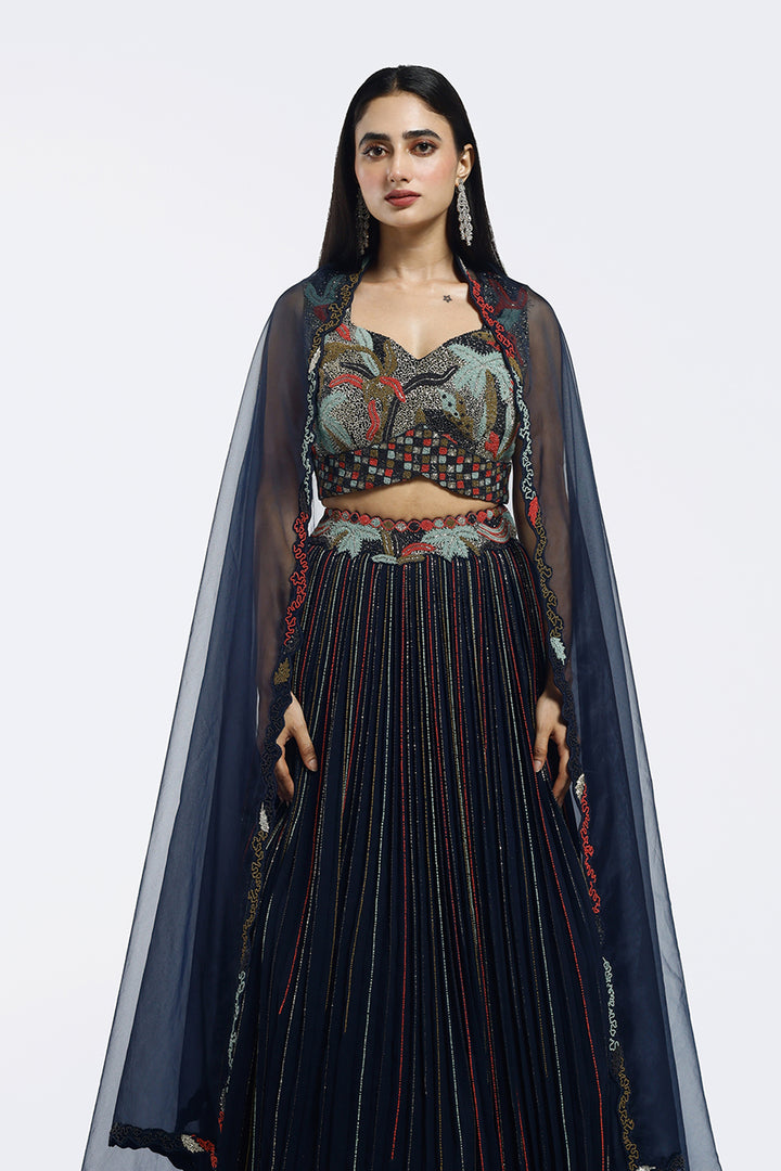 Tropical Embellished Lehenga Set