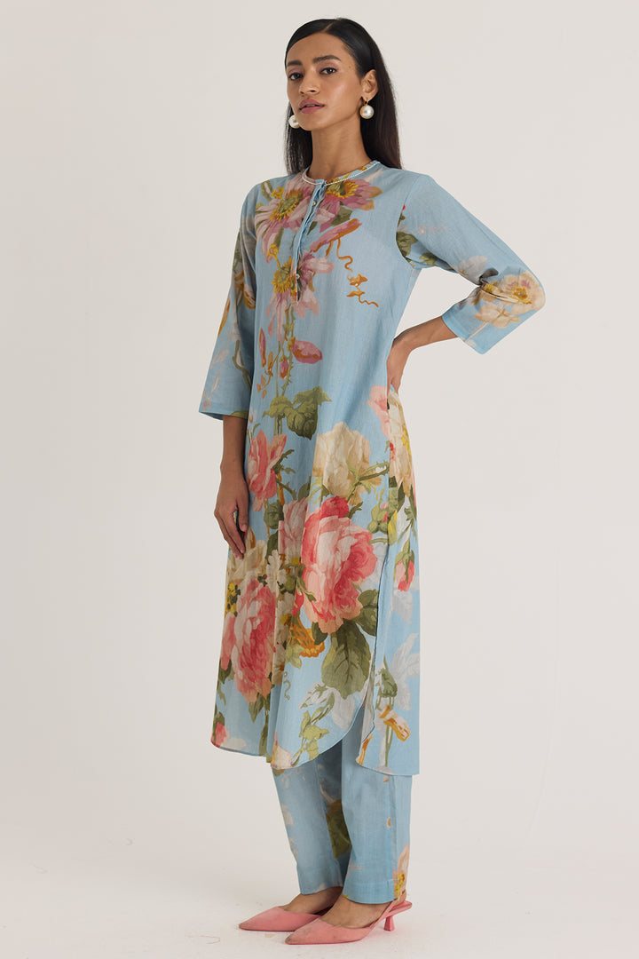 Taffy Long Cotton Kurta Set