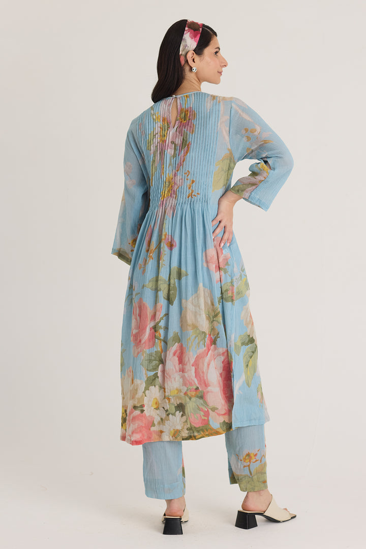 Taffy Pintucks Kurta Set