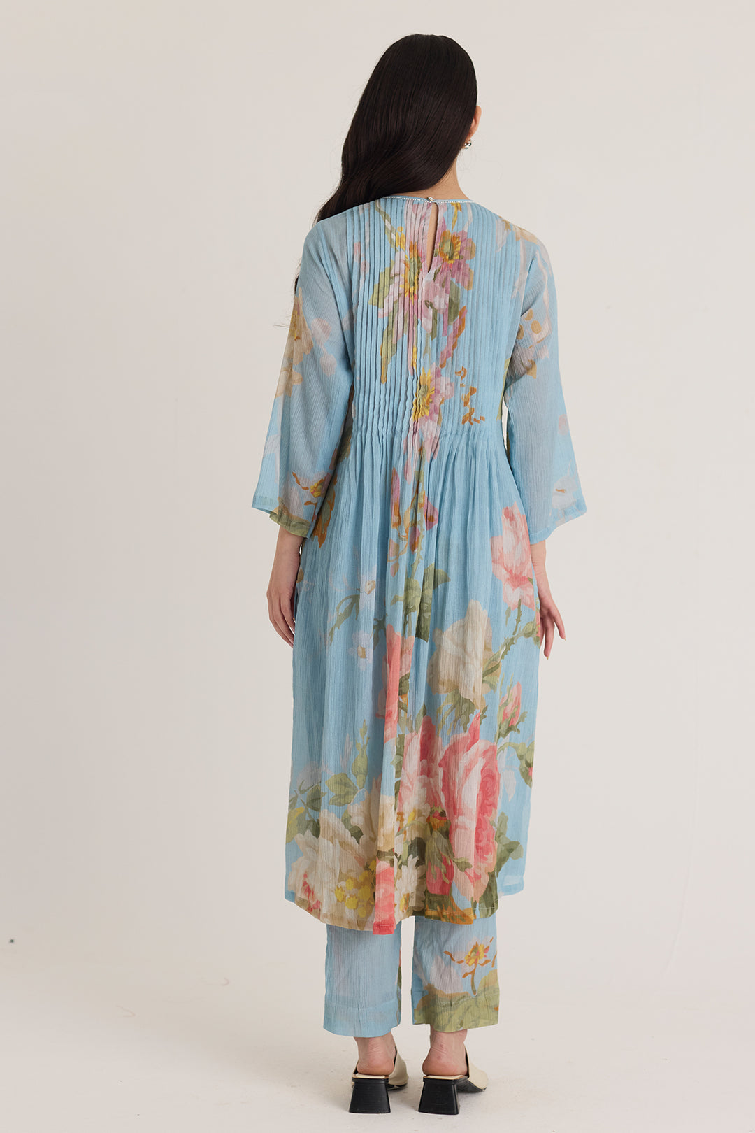 Taffy Pintucks Kurta Set