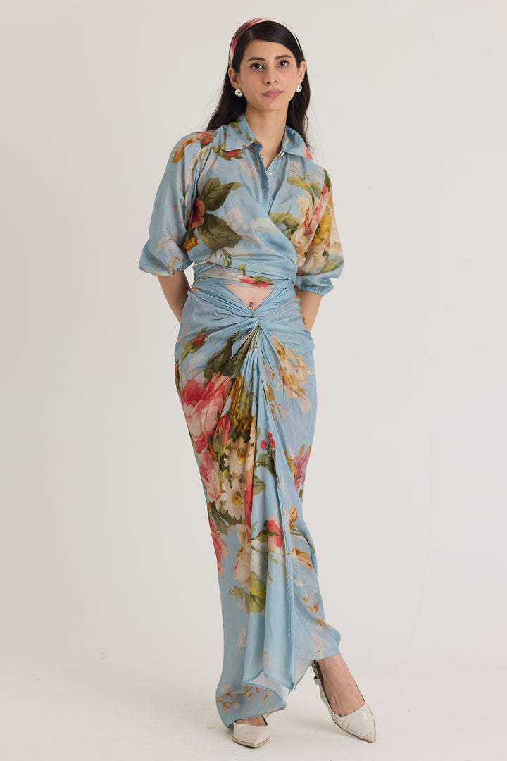Taffy Tie-Up Top & Skirt Set