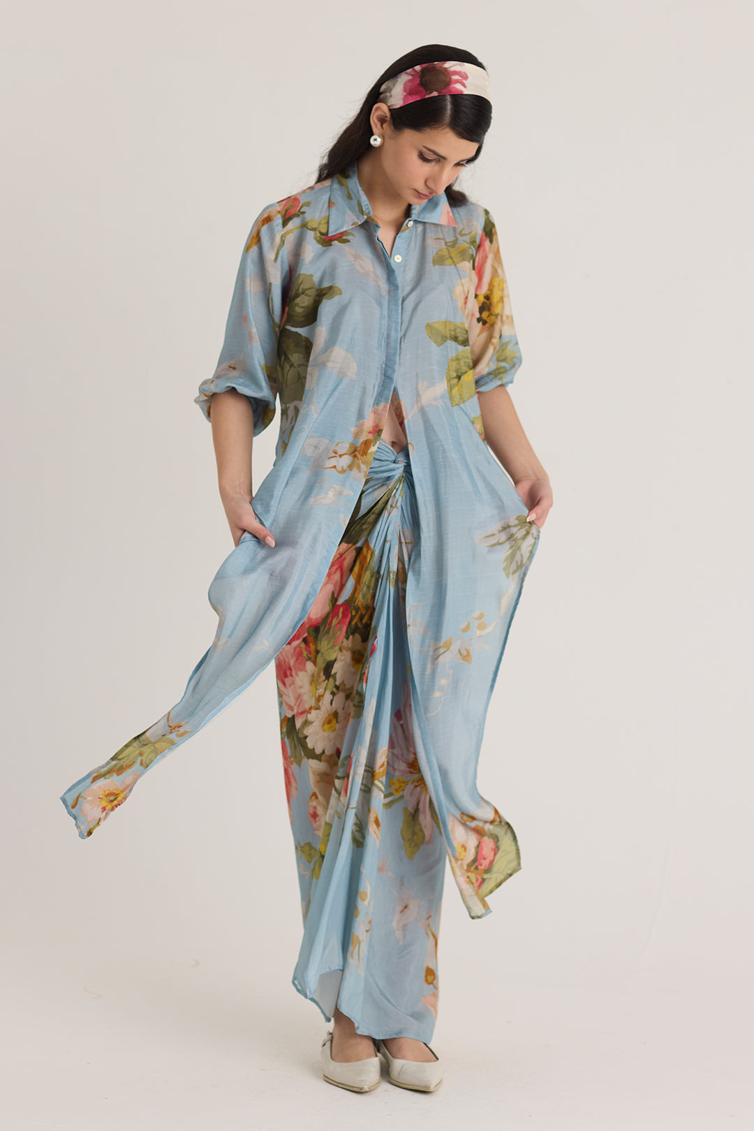 Taffy Tie-Up Top & Skirt Set