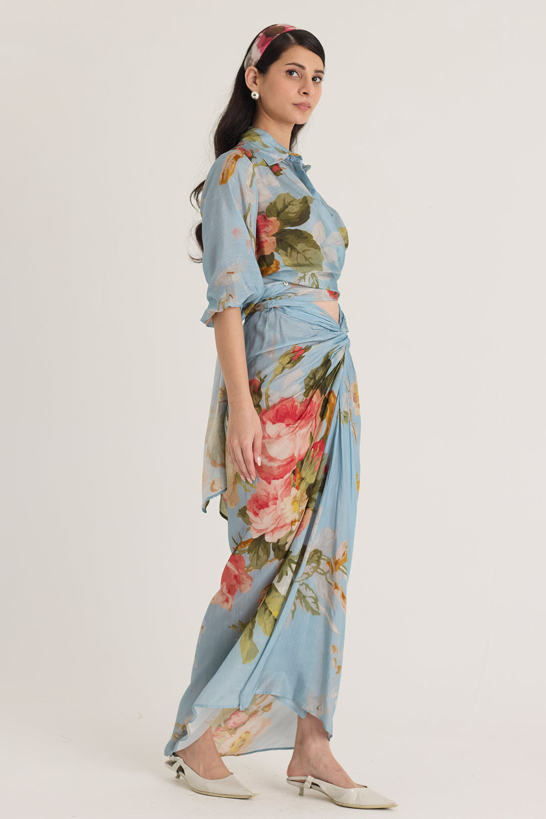 Taffy Tie-Up Top & Skirt Set