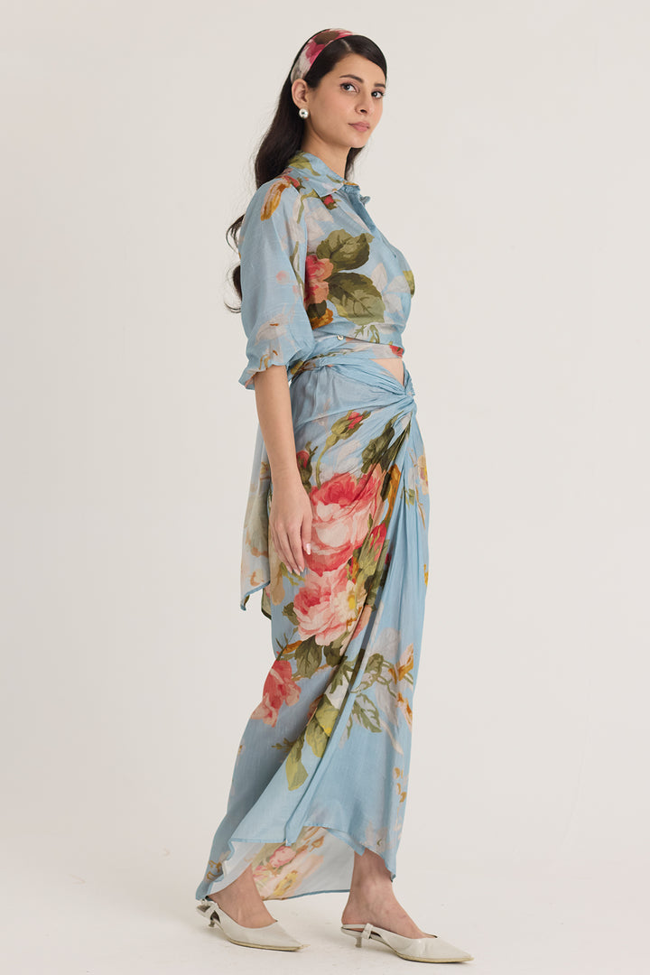 Taffy Tie-Up Top & Skirt Set