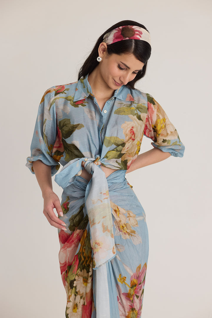 Taffy Tie-Up Top & Skirt Set