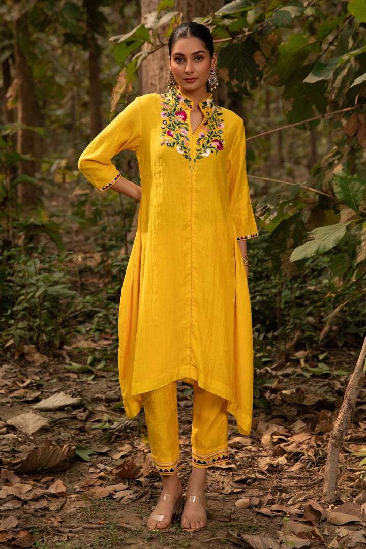 ocher tunic set