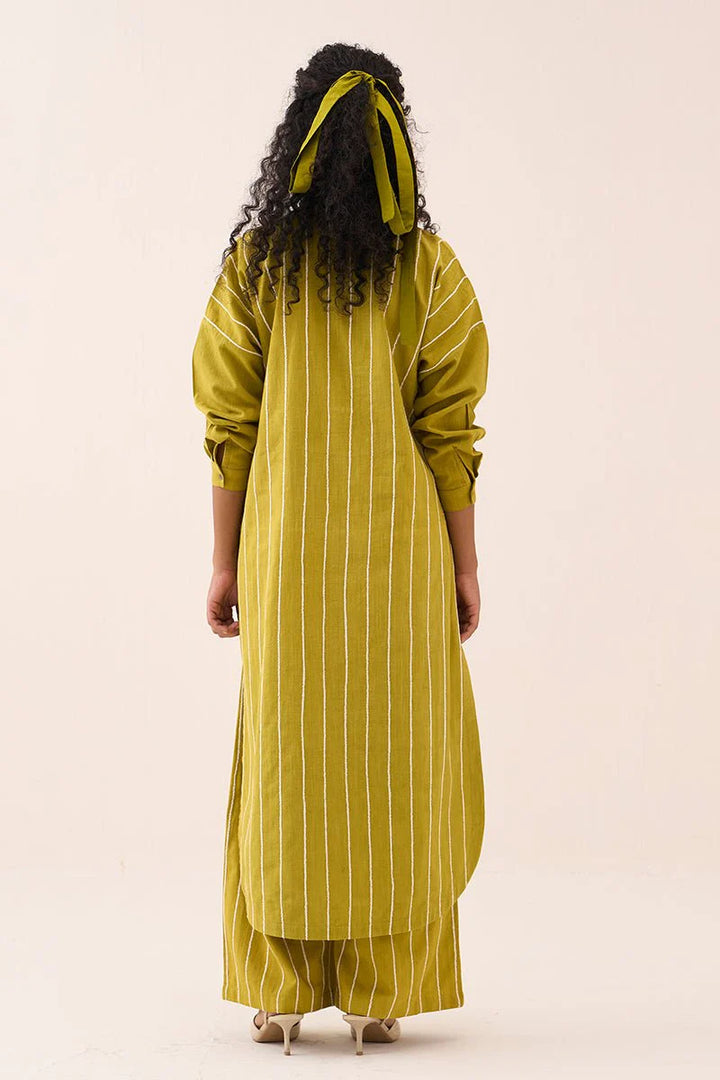 U-Yoke Emb. Tunic Co-Ord (Set Of 2)