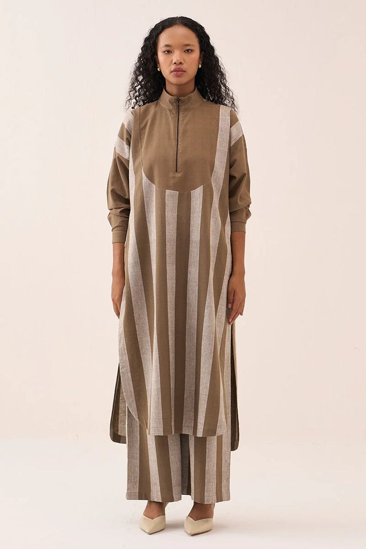 U-Yoke Stripe Tunic Co-Ord (Set of 2)