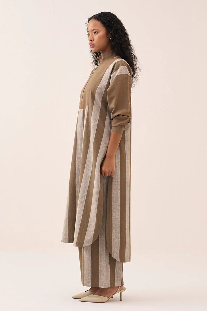 U-Yoke Stripe Tunic Co-Ord (Set of 2)