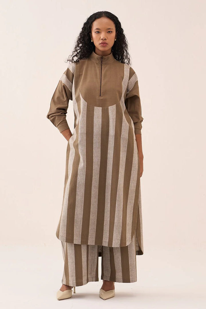 U-Yoke Stripe Tunic Co-Ord (Set of 2)
