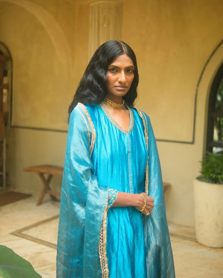 Kurta With Pants & Dupatta