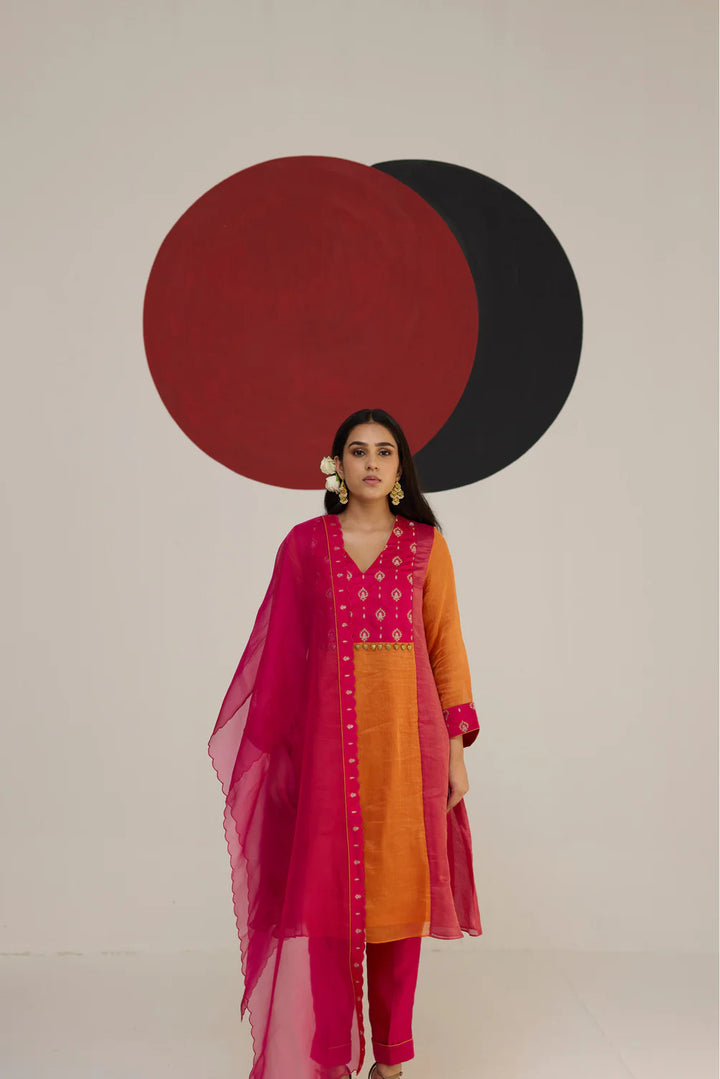 Rajeshwari suit set with dupatta