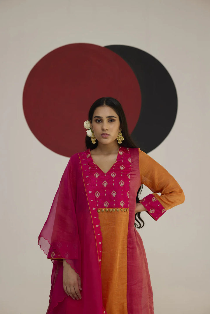 Rajeshwari suit set with dupatta