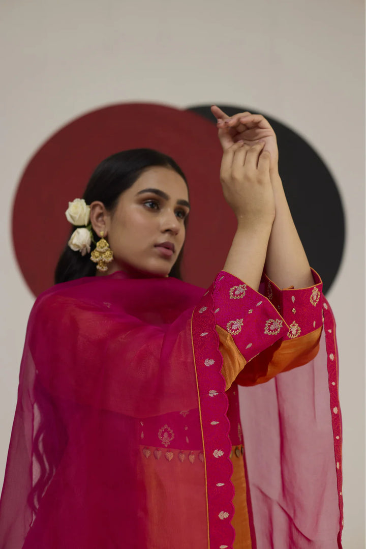 Rajeshwari suit set with dupatta