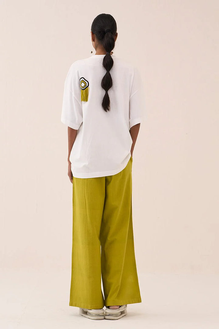 White Beaded Tshirt