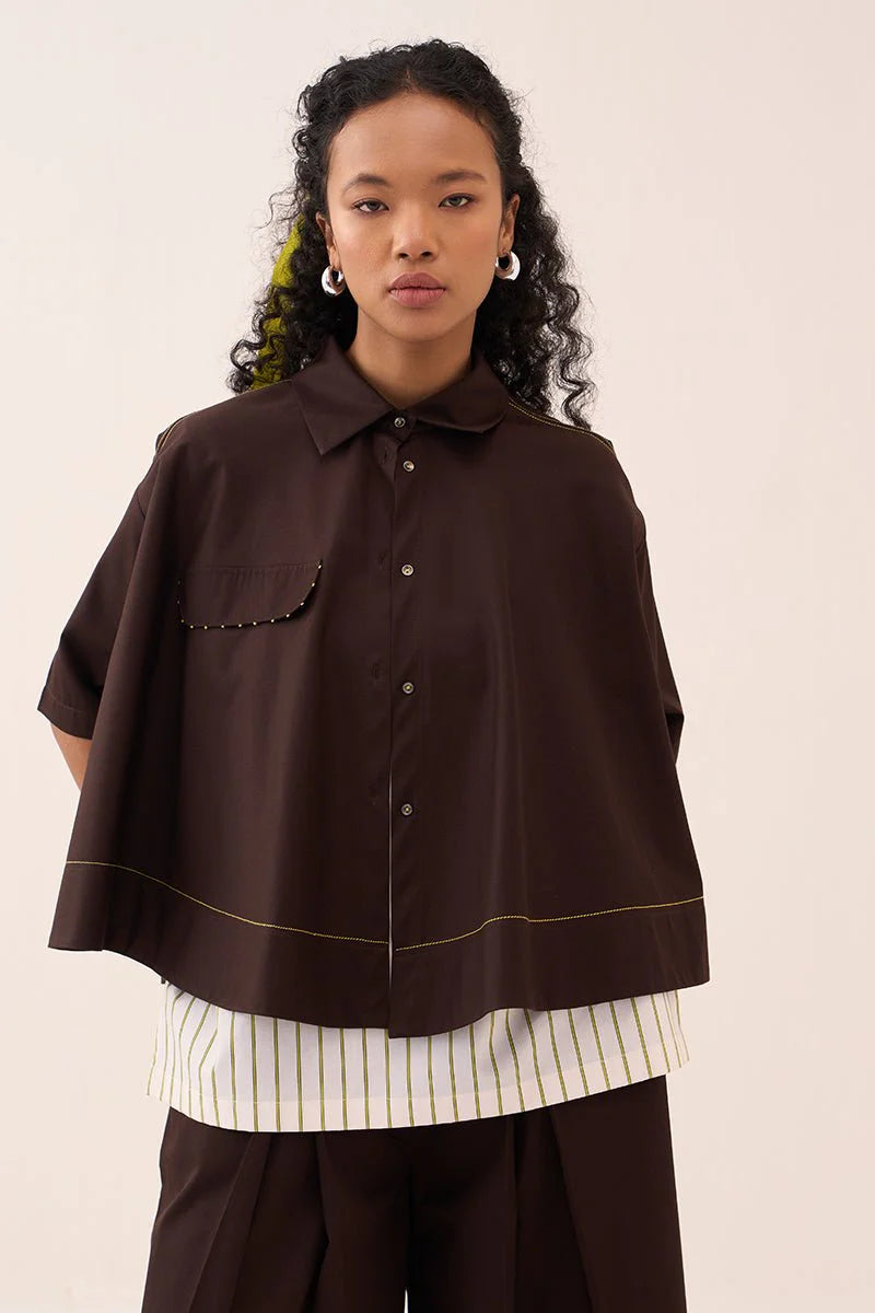 Wide Hem Shirt Co-ord (Set Of 2)