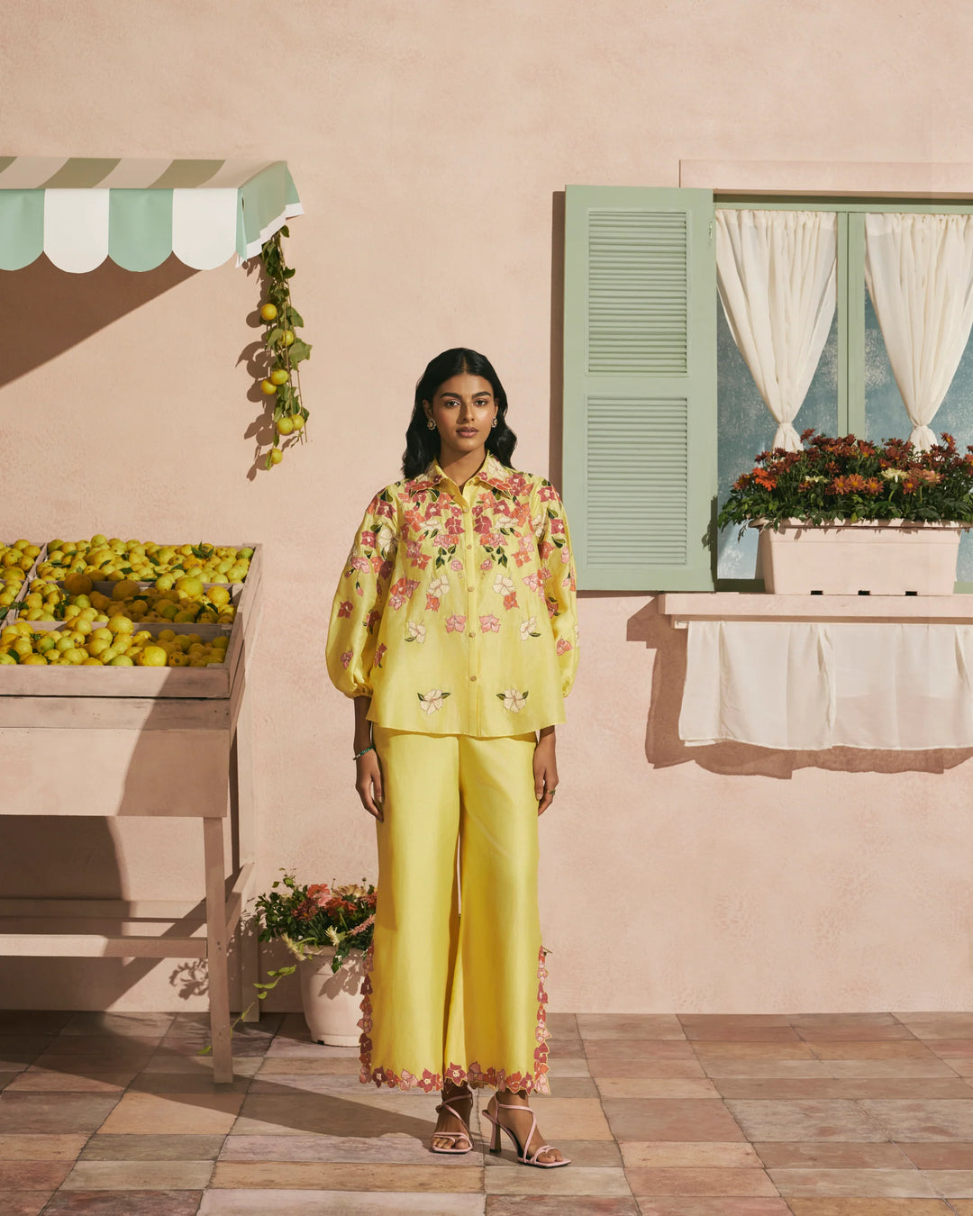 Butter Yellow Bougainvillea Shirt