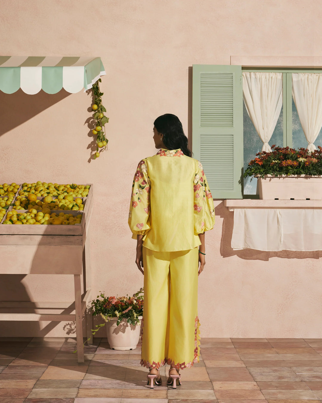 Butter Yellow Bougainvillea Shirt