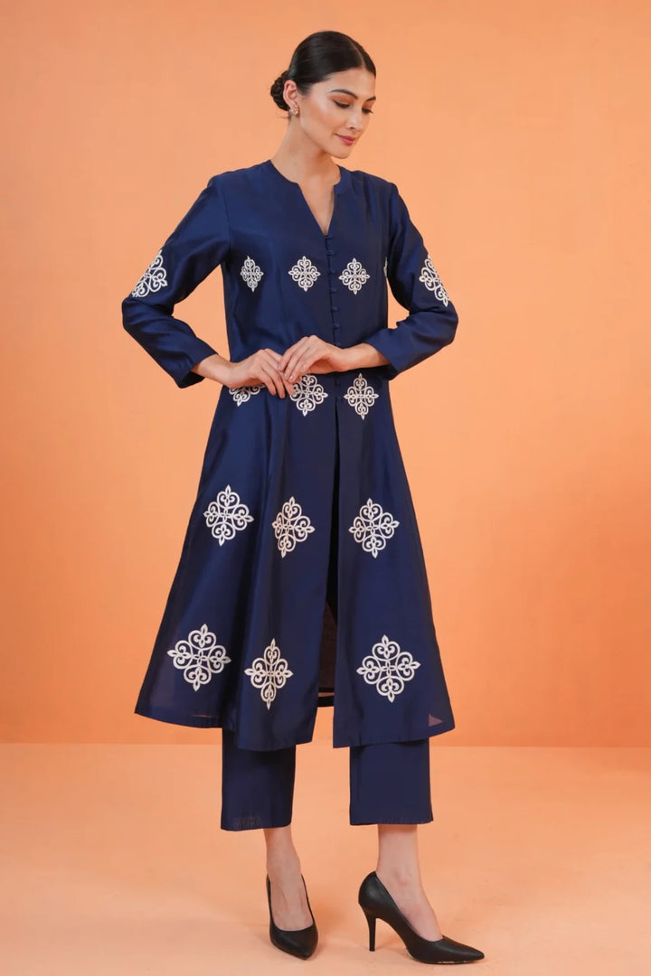 Origani Blue Zahara Suit Set