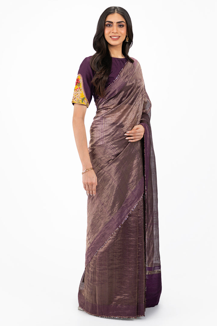 Zardosi Banarasi saree