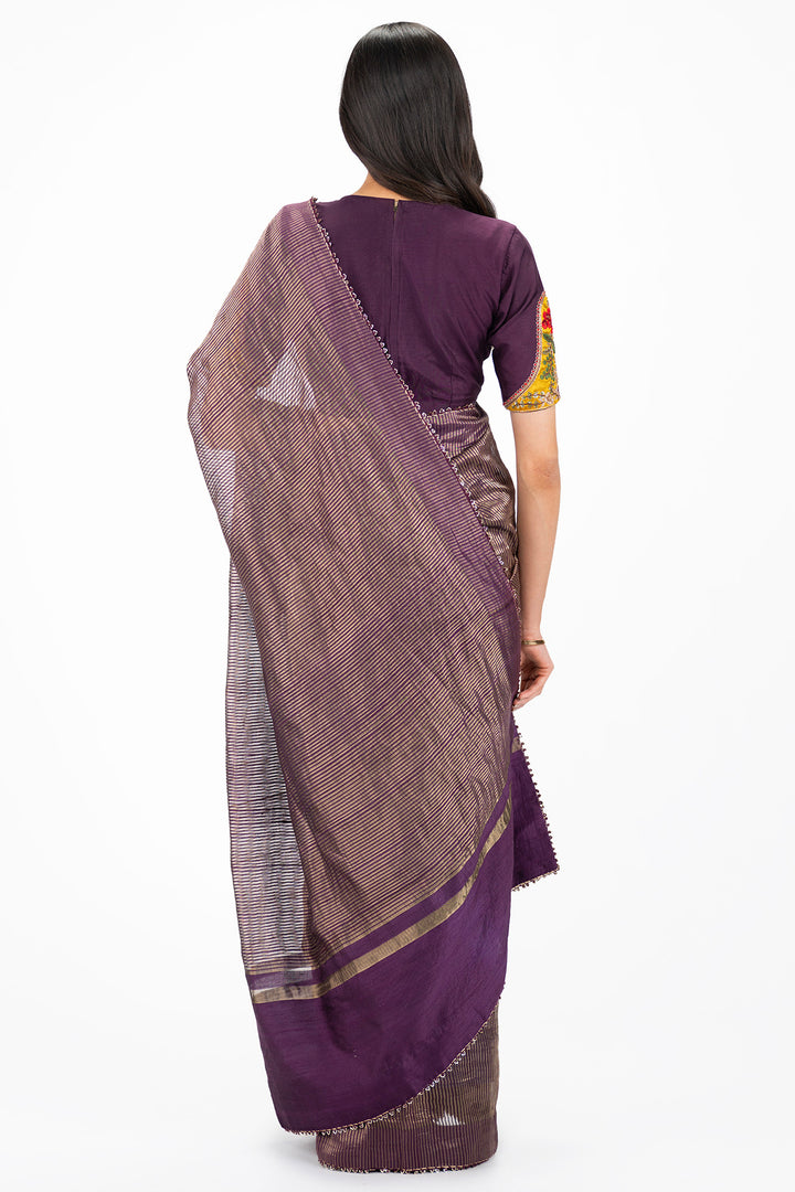 Zardosi Banarasi saree