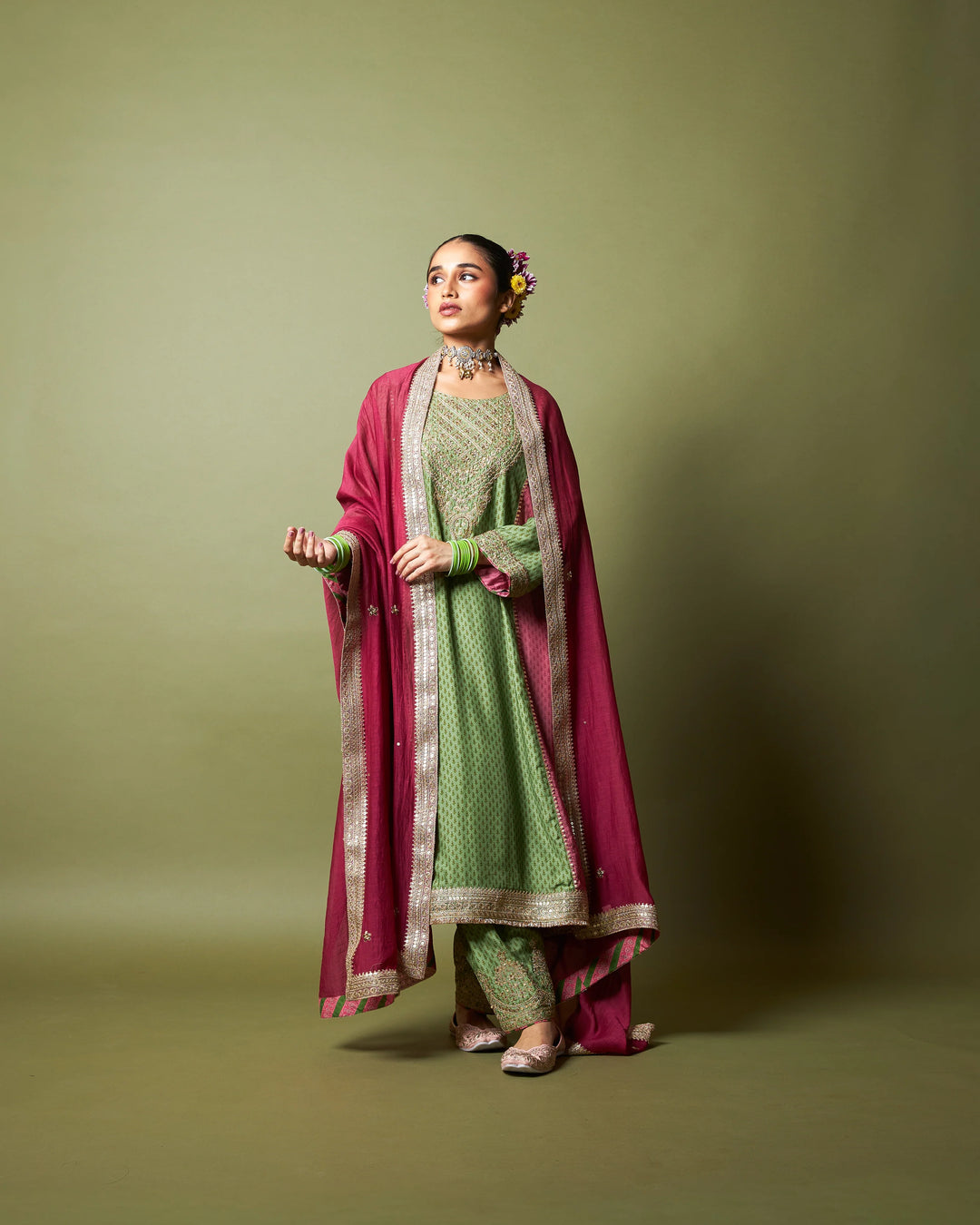 Zewara embroidered kurta set