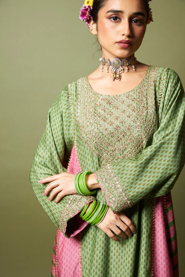 Zewara embroidered kurta set