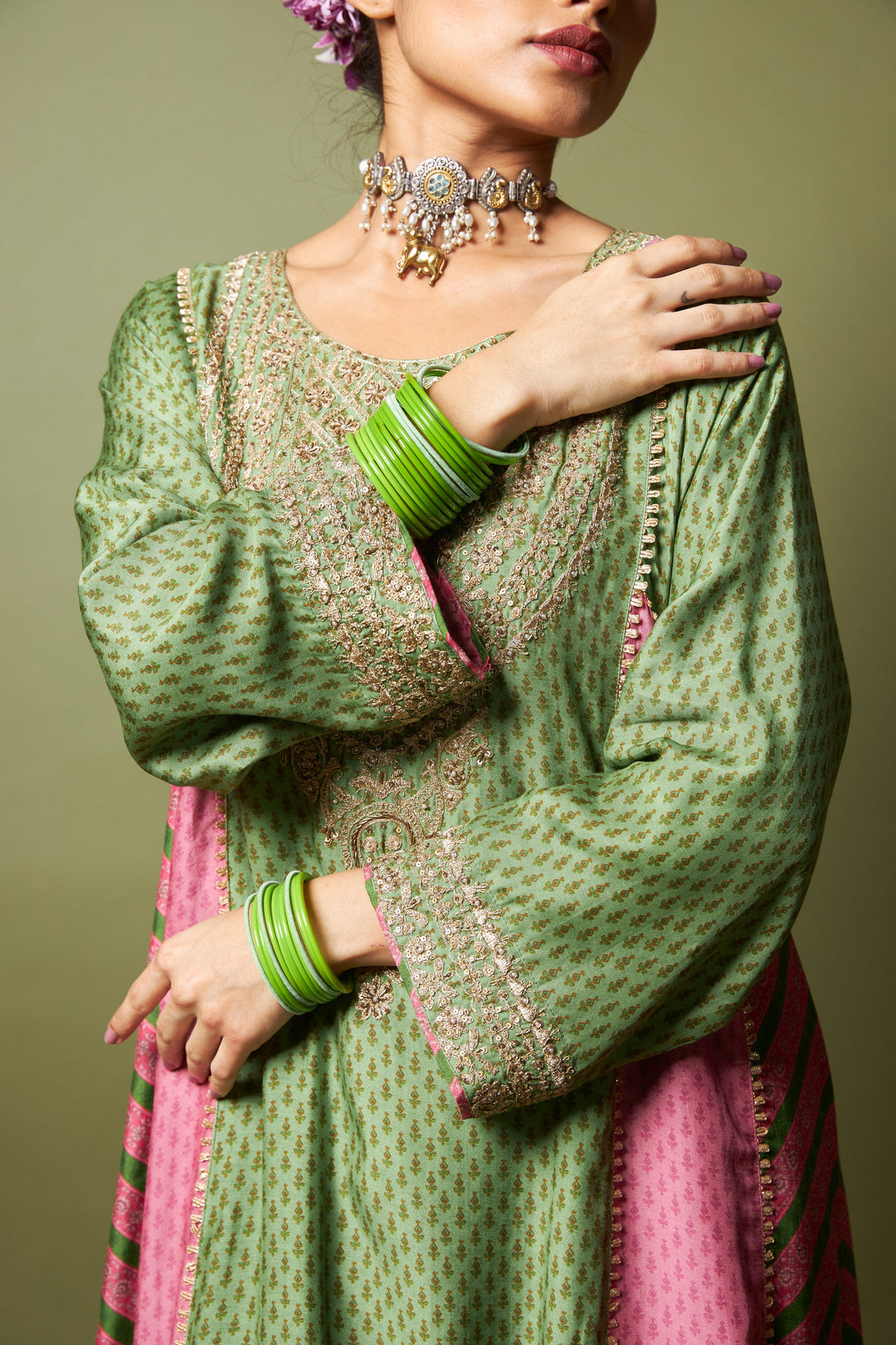 Zewara embroidered kurta set