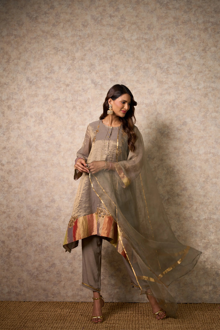 Zing Grey Kurta (Set of 3)